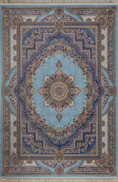 Российский прямоугольный ковёр 6805 BLUE-NAVY