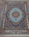 Российский прямоугольный ковёр 6805 BLUE-NAVY