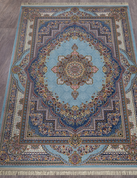 Российский прямоугольный ковёр 6805 BLUE-NAVY