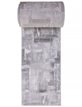 Турецкая прямоугольная дорожка 03758A GREY / GREY