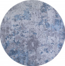 Турецкий круглый ковёр 03851A BLUE / BLUE