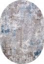 Турецкий овальный ковёр 03853A BLUE / BLUE
