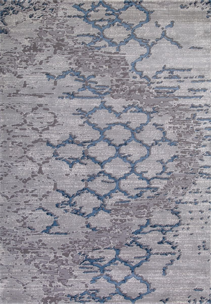 Турецкий прямоугольный ковёр 03854A BLUE / BLUE