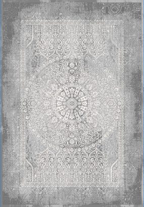 Турецкий прямоугольный ковёр 03878G GREY / GREY