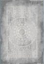 Турецкий прямоугольный ковёр 03878G GREY / GREY