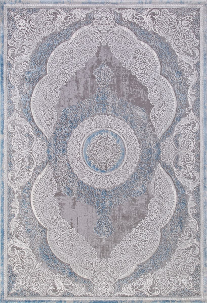 Турецкий прямоугольный ковёр 03880A BLUE / BLUE