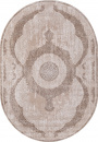 Турецкий овальный ковёр 03880B BROWN / BROWN