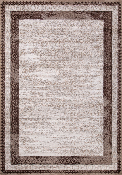 Турецкий прямоугольный ковёр 04041B DARK BROWN