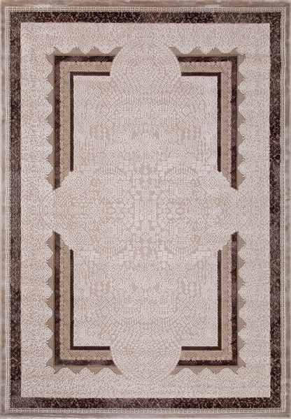 Турецкий прямоугольный ковёр 04048B DARK BROWN