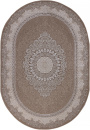 Турецкий овальный ковёр 04076A BROWN / BROWN