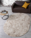 Турецкий овальный ковёр 04091A BROWN / BROWN