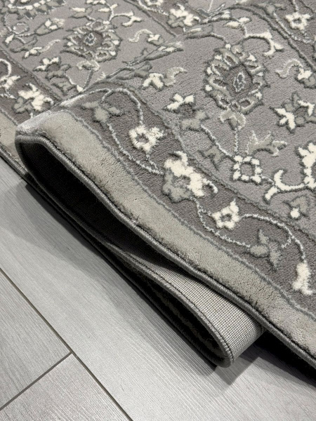 Турецкий овальный ковёр GA007G GREY / GREY