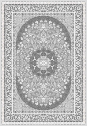 Турецкий прямоугольный ковёр GA007G GREY / GREY