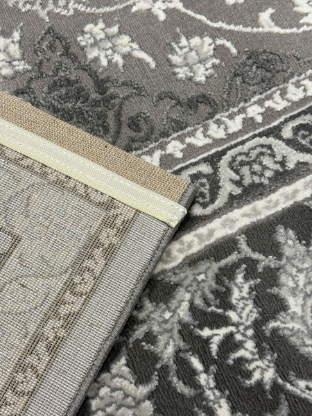 Турецкий прямоугольный ковёр GA007G GREY / GREY