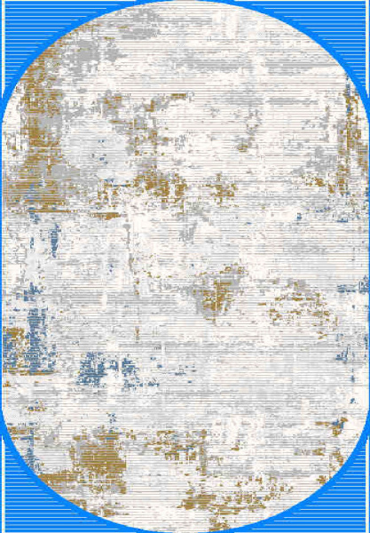 Турецкий овальный ковёр GA012N GREY / MULTI