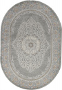 Турецкий овальный ковёр GA014N GREY / MULTI