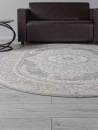 Турецкий овальный ковёр GA014N GREY / MULTI