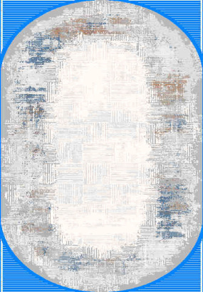 Турецкий овальный ковёр GA020N GREY / MULTI