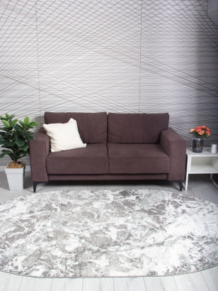 Турецкий овальный ковёр GA025G GREY / GREY
