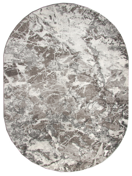 Турецкий овальный ковёр GA025G GREY / GREY