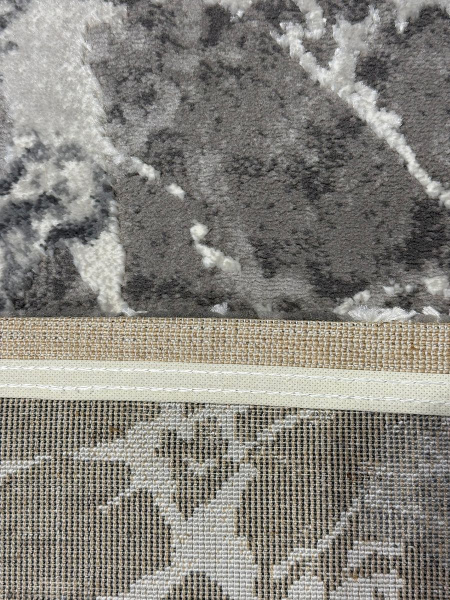 Турецкий прямоугольный ковёр GA025G GREY / GREY