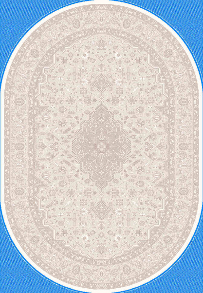 Турецкий овальный ковёр GA073A BROWN / BROWN