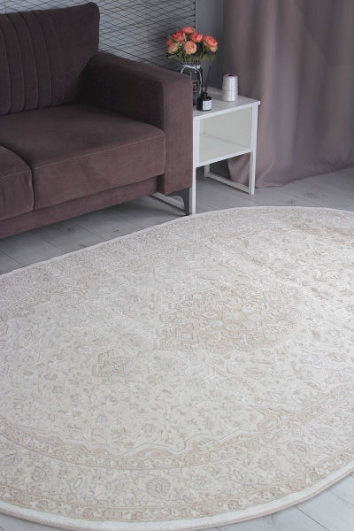 Турецкий овальный ковёр GA073A BROWN / BROWN