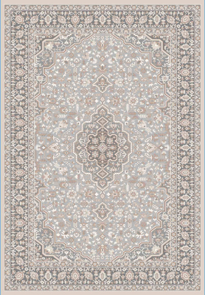 Турецкий прямоугольный ковёр GA073C GREY / BROWN