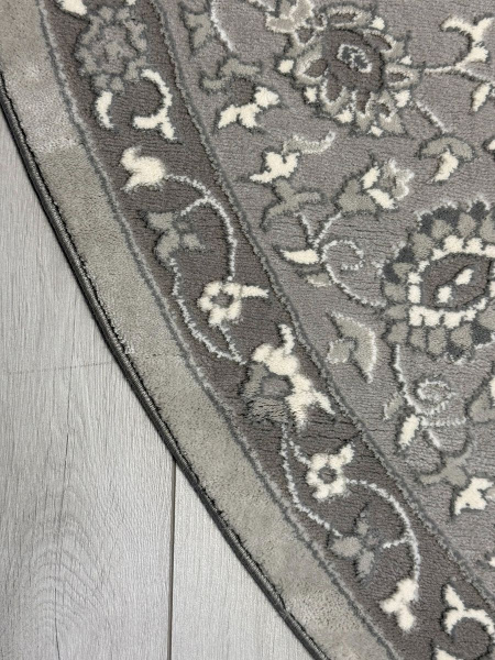 Турецкий овальный ковёр GA073G GREY / GREY