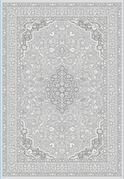 Турецкий прямоугольный ковёр GA073G GREY / GREY