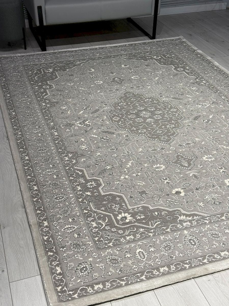 Турецкий прямоугольный ковёр GA073G GREY / GREY