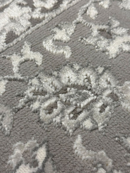 Турецкий прямоугольный ковёр GA073G GREY / GREY