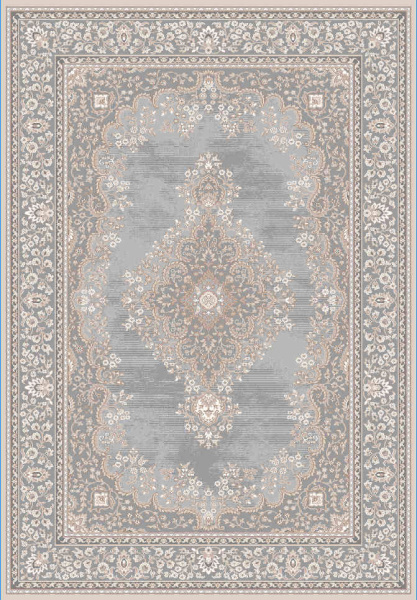 Турецкий прямоугольный ковёр GA074C GREY / BROWN