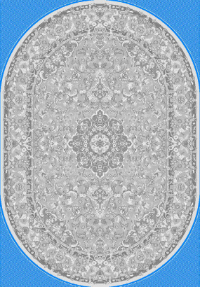 Турецкий овальный ковёр GA075G GREY / GREY