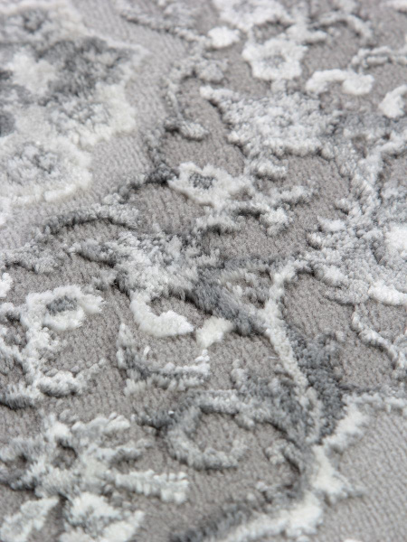 Турецкий овальный ковёр GA075G GREY / GREY