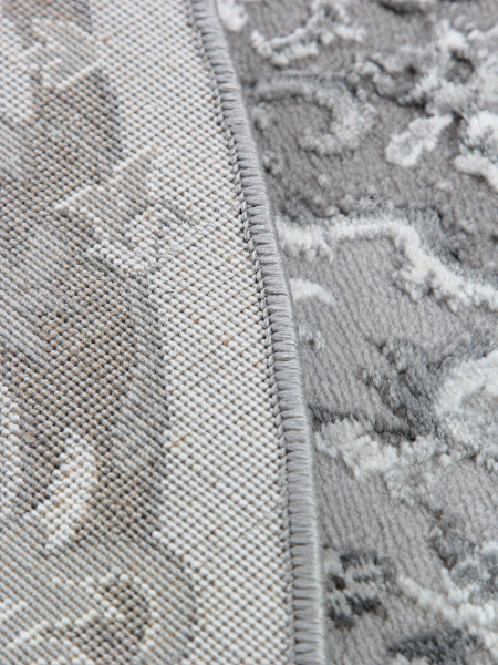 Турецкий овальный ковёр GA075G GREY / GREY