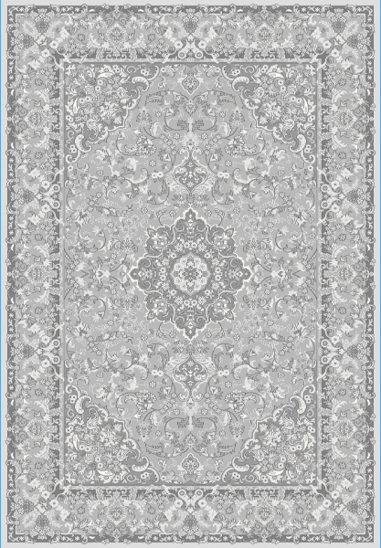 Турецкий прямоугольный ковёр GA075G GREY / GREY