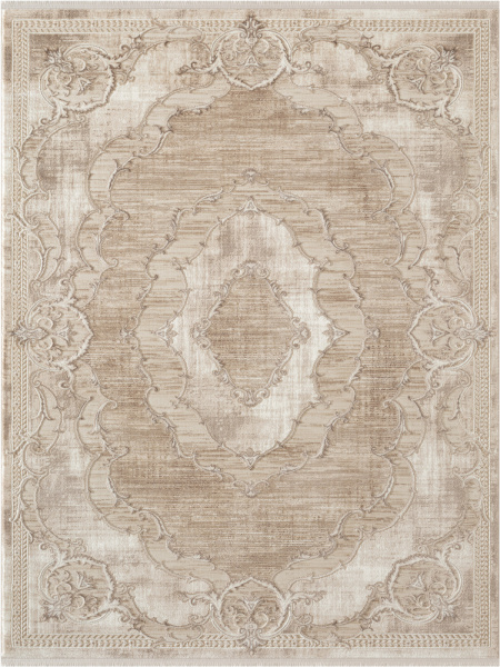 Турецкий прямоугольный ковёр GA076A BROWN / BROWN