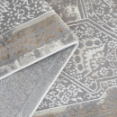 Турецкий прямоугольный ковёр  C968ALL GREY/GREY