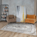 Турецкий прямоугольный ковёр  C968ALL GREY/GREY