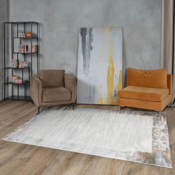 Турецкий прямоугольный ковёр  T1378LL CREAM/GREY