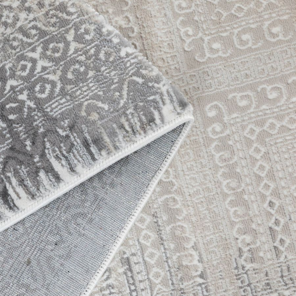 Турецкий прямоугольный ковёр  T1400LL CREAM/GREY