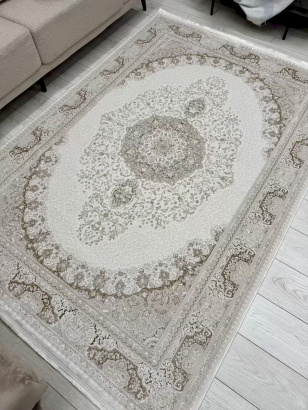 Турецкий прямоугольный ковёр PR50B CREAM