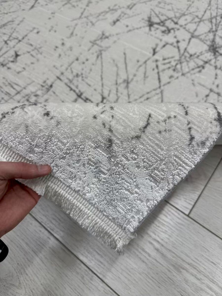 Турецкий прямоугольный ковёр RL60A WHITE