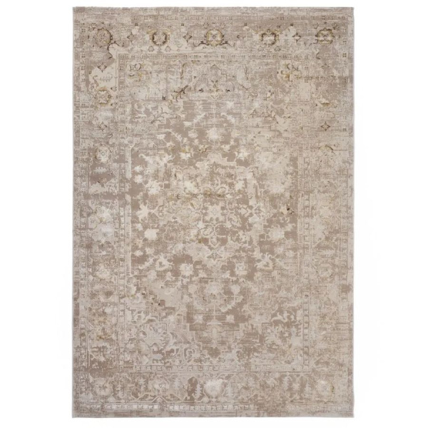 Турецкий прямоугольный ковёр  A4272A BEIGE/MUSTARD