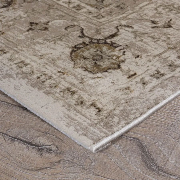 Турецкий прямоугольный ковёр  A4272A BEIGE/MUSTARD