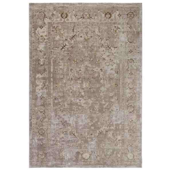 Турецкий прямоугольный ковёр  A4272A BEIGE/MUSTARD