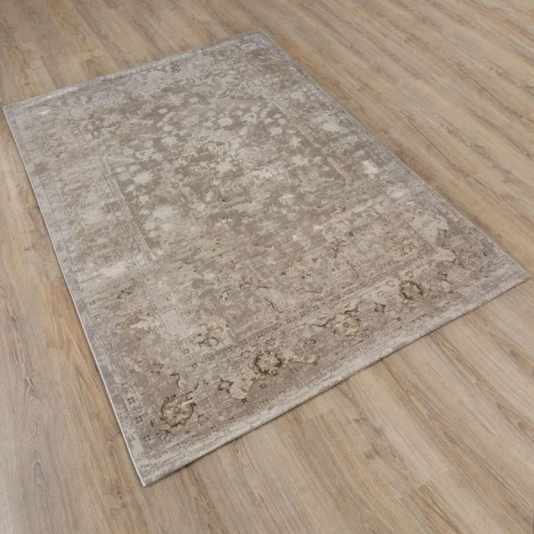 Турецкий прямоугольный ковёр  A4272A BEIGE/MUSTARD