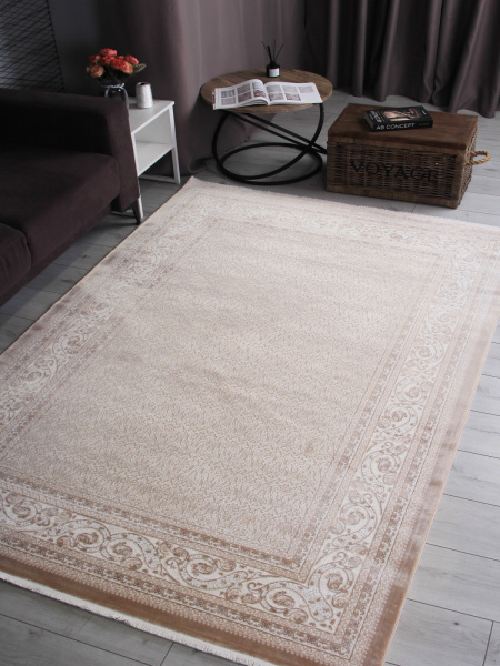 Турецкий прямоугольный ковёр 8383G S.CREAM / L.BEIGE