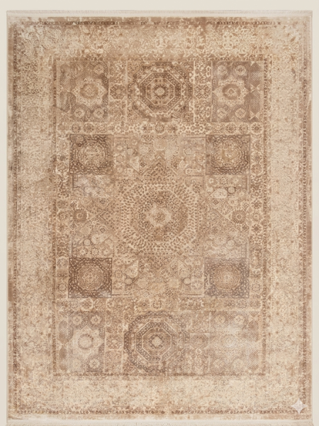 Турецкий прямоугольный ковёр 8522B CREAM / S.CREAM